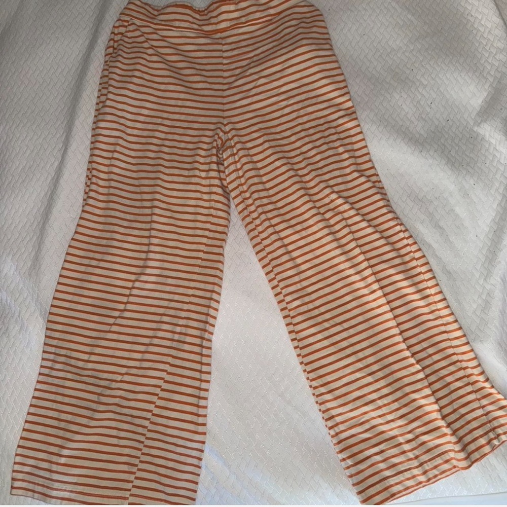 Striped Orange and White Pants